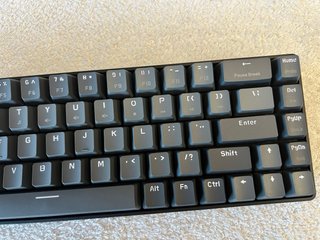 Teclado Mecánico Ziyoulang K68 Gris/Naranja