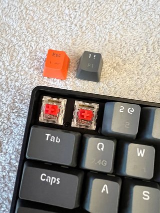 Teclado Mecánico Ziyoulang K68 Gris/Naranja