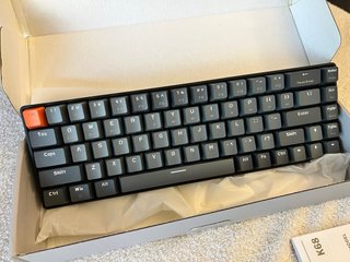 Teclado Mecánico Ziyoulang K68 Gris/Naranja