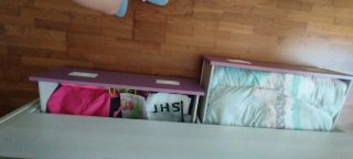 Cama nido compacta con cajones y comoda
