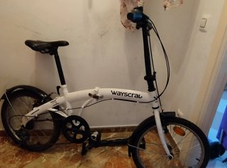 Bicicleta Plegable Waycscral Blanca