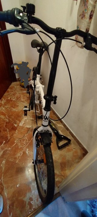 Bicicleta Plegable Waycscral Blanca