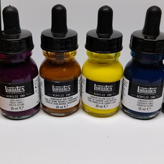 LOTE TINTAS LIQUITEX Y SENNELIER