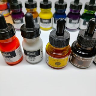 LOTE TINTAS LIQUITEX Y SENNELIER
