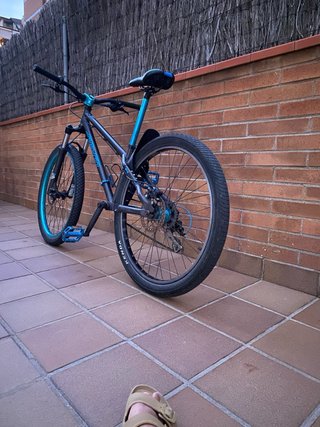 Bicicleta Pump Track Negro/Azul