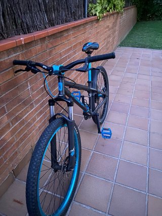 Bicicleta Pump Track Negro/Azul