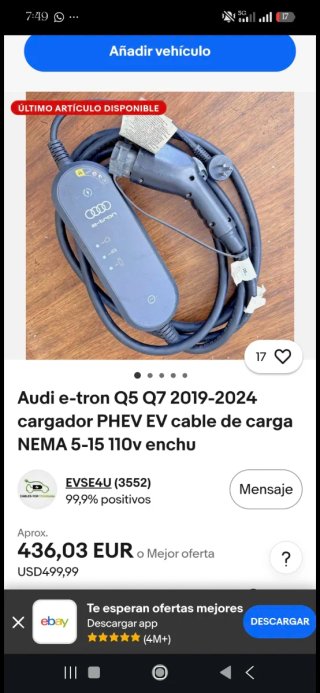 Cargador Audi e-tron