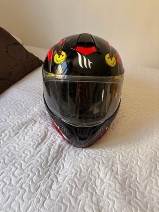 Casco de moto con diseño Joker