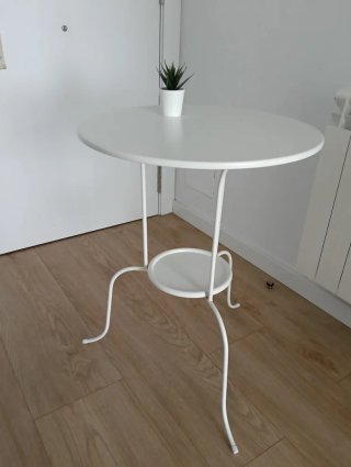 Mesa redonda blanca Ikea
