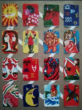 Lamina Cromos troquelados Zulia 15. Zodiaco