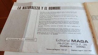 Antiguo Álbum cromos La Naturaleza y el Hombre