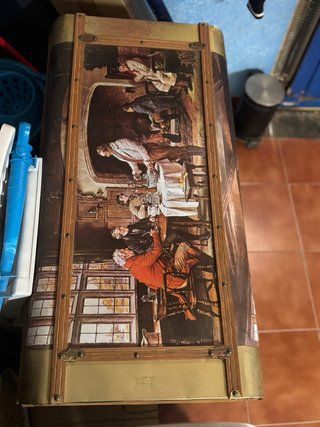 Baúl antiguo decorativo gran capacidad