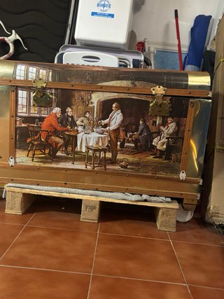 Baúl antiguo decorativo gran capacidad