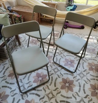 Silla plegable IKEA VIHALS gris