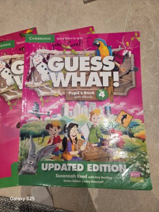 Libros inglés 4° primaria. Cambrigde guess what