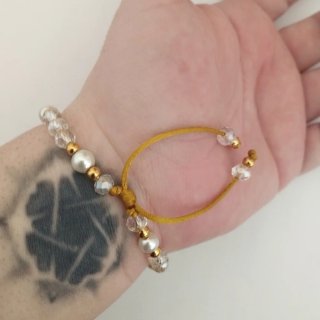Pulsera Rosario con Colgante Cruz