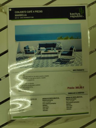 Conjunto Terraza: Sofás y mesas