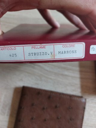 Portafoglio Vero Struzzo Marrone