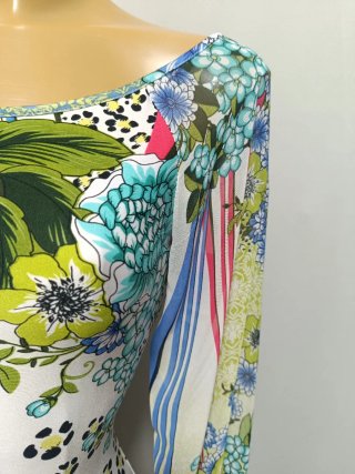 Vestido mujer mangas gasa estampado floral