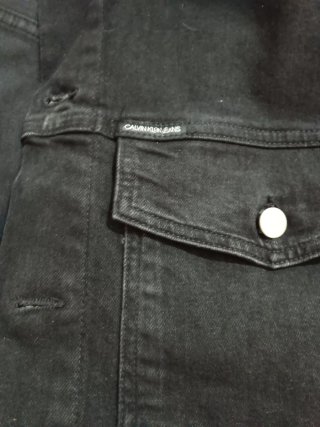 Chaleco vaquero negro sin mangas