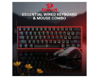 Set Teclado y Ratón Redragon Negro