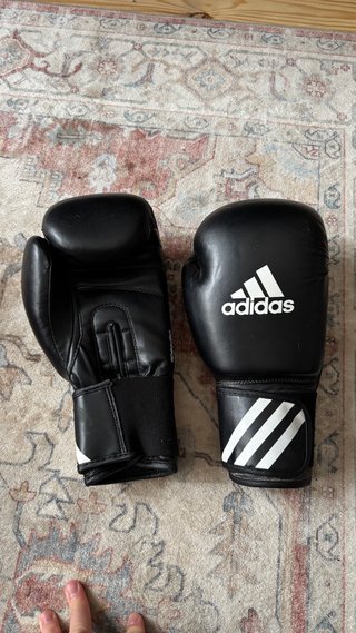 Guantes boxeo, paos, casco, artes marciales.