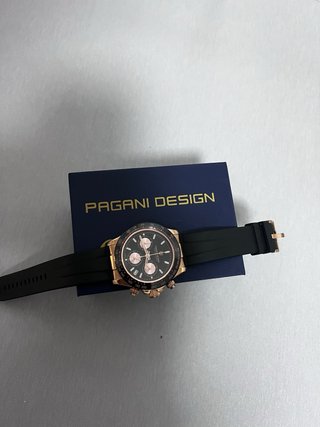 Reloj Pagani Design Cronógrafo Negro/Oro