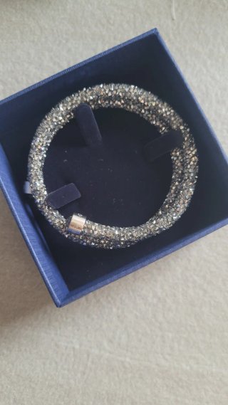 Bracciale Swarovski Cristalli Grigio Argento