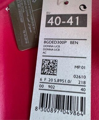 Ciabatte Benetton fucsia Tg 40