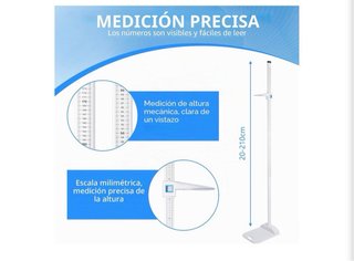 Estadiómetro Portátil Ysislybin 20-210cm