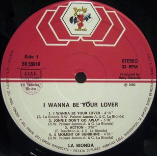 La Bionda - I Wanna Be Your Lover LP
