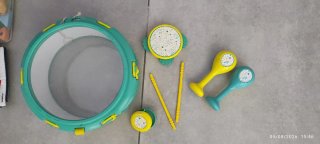 Tambor y maracas para bebé