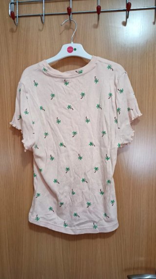 Camiseta de verano con estampado de palmeras
