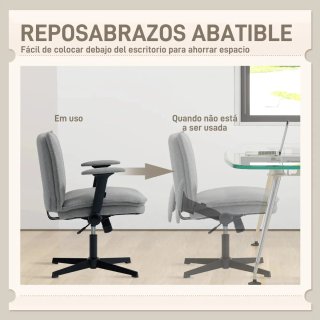 Sedia da ufficio grigia e nera