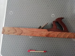 Cepillo antiguo Vintage de carpintero de madera