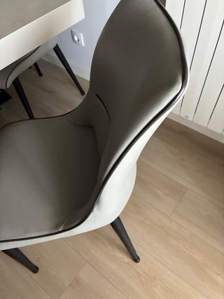 Sillas de comedor grises (6 unidades)