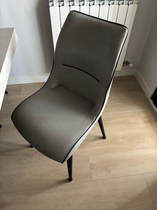 Sillas de comedor grises (6 unidades)