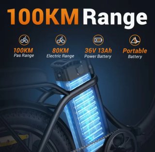 Bicicleta Eléctrica Plegable HillMiles