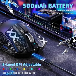 Ratón gaming MAMBASNAKE V3 2,4G, BT, cable NUEVO