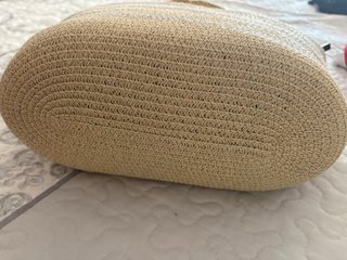 Bolso Capazo Playa Beige y Plata
