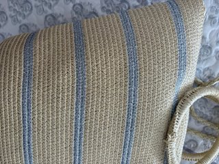 Bolso Capazo Playa Beige y Plata