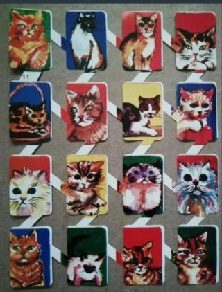 Lamina Cromos troquelados Zulia  11. Gatos