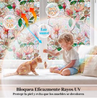 Vinilo Decorativo Cristal Flores