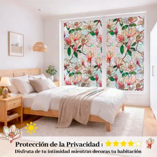 Vinilo Decorativo Cristal Flores