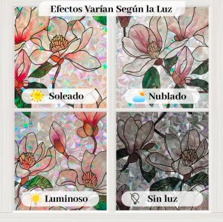 Vinilo Decorativo Cristal Flores