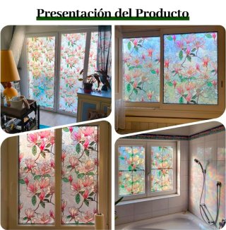 Vinilo Decorativo Cristal Flores
