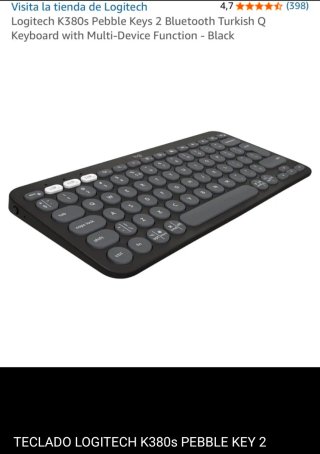Teclado Logitech K380s Pebble Keys 2