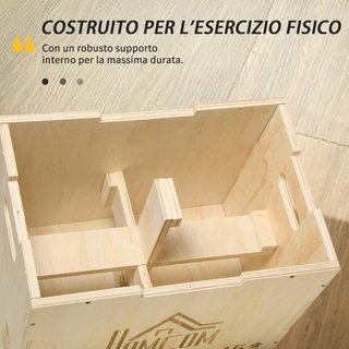 Box Jump a 3 Altezze Regolabili per Casa e Palestr