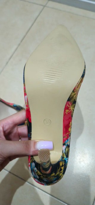 Tacones Estampado Floral Talla 38
