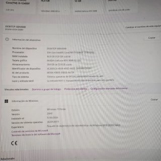 PC GAMING i5 12ª Gen +RTX 3060 12GB.Entrega Málaga